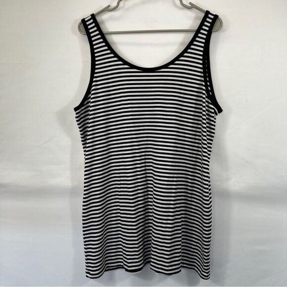 Torrid Super Soft Rib Hook And Eye Striped Tank Top 0681 - Picture 7 of 13